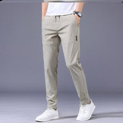 Drawstring Trousers Thin Casual PantsLoose Straight Sweatpants Mens